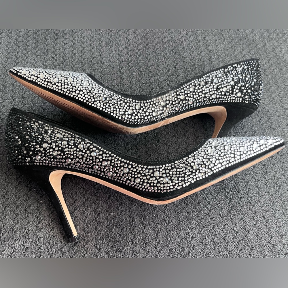 White House Black Market Ella Ombré Embellished High Heel Pumps, Size 7 - Picture 9 of 11